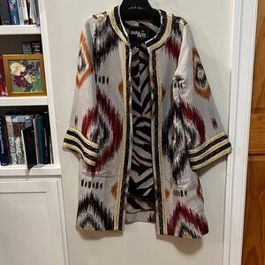 Iris Apfel Multicolor Embroidered Coat